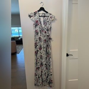 BOG Collective Women’s Floral High Low Wrap Style Sundress